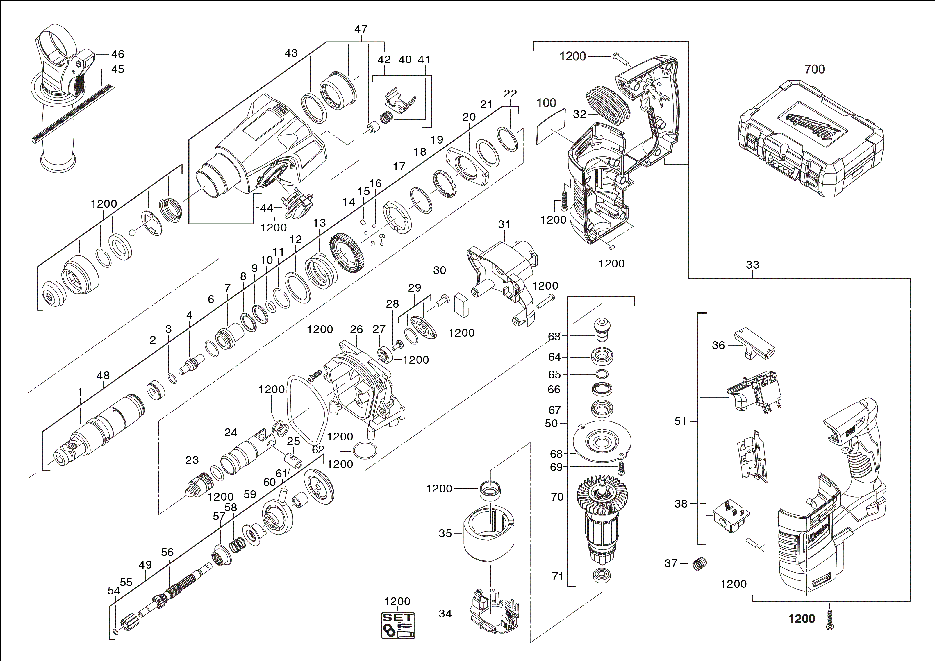 MILWAUKEE HD18H-402C#4000447205