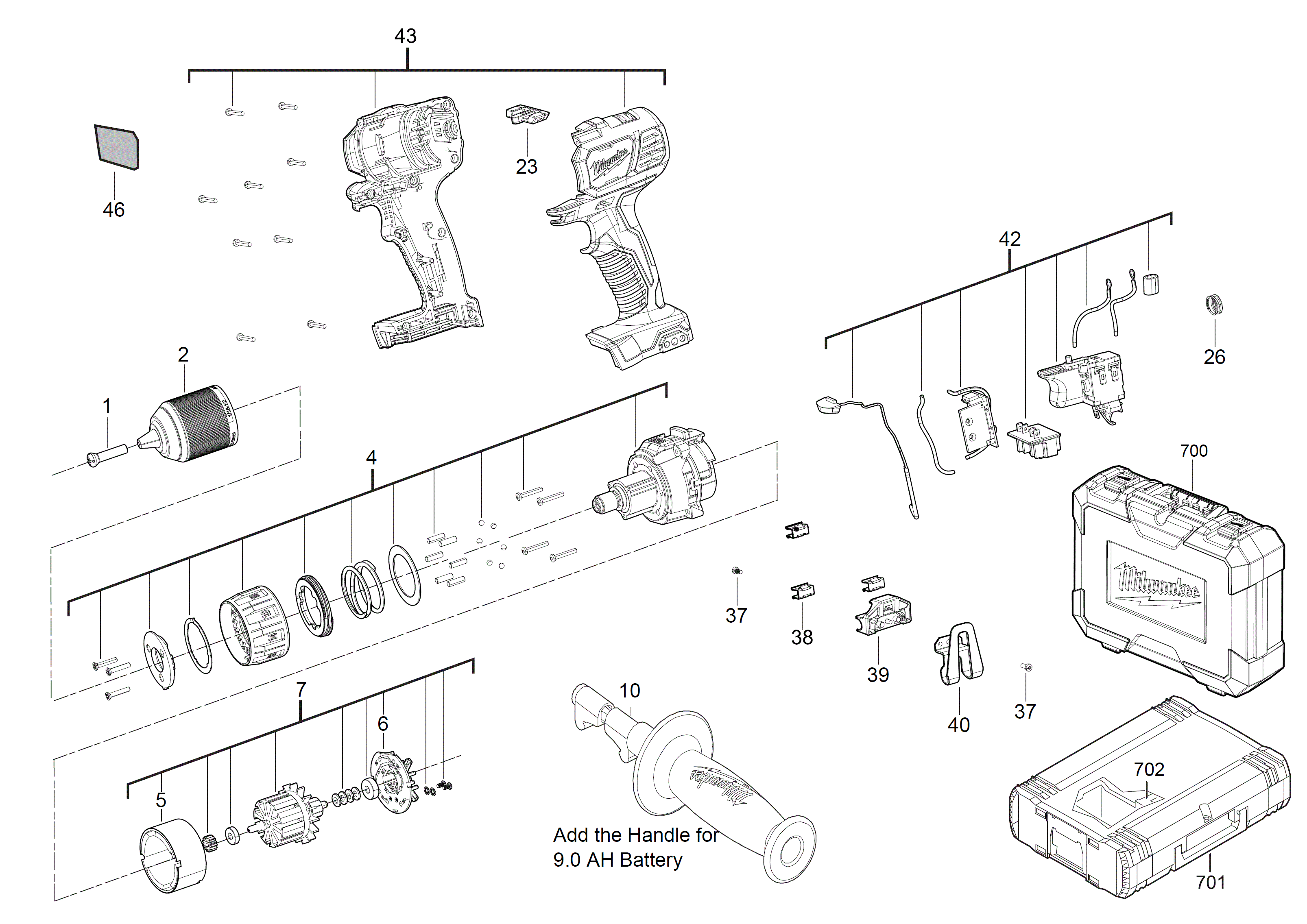 MILWAUKEE M18BDD#4000447941