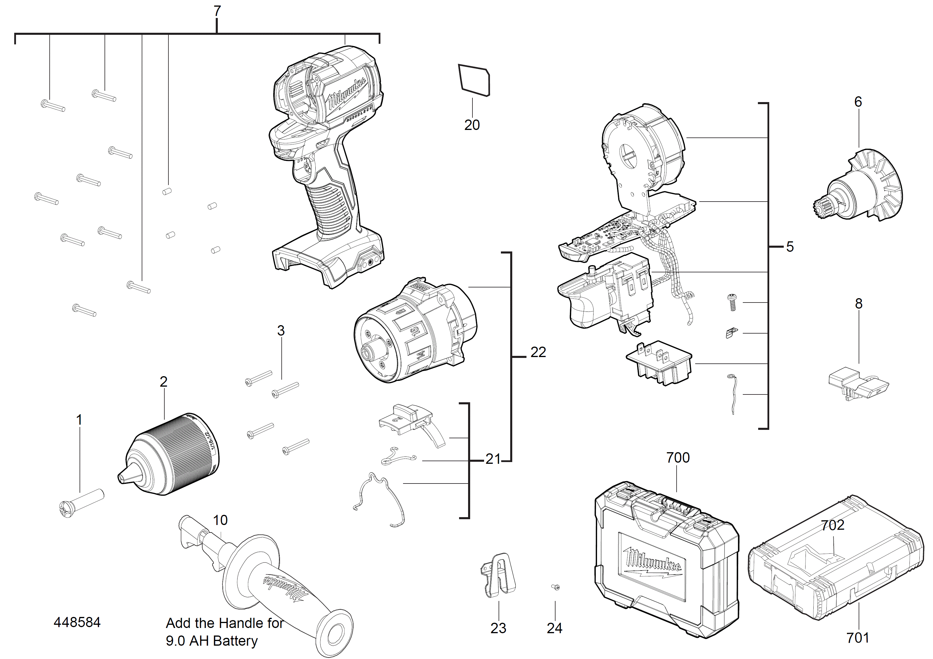 MILWAUKEE M18BLDD#4000448580