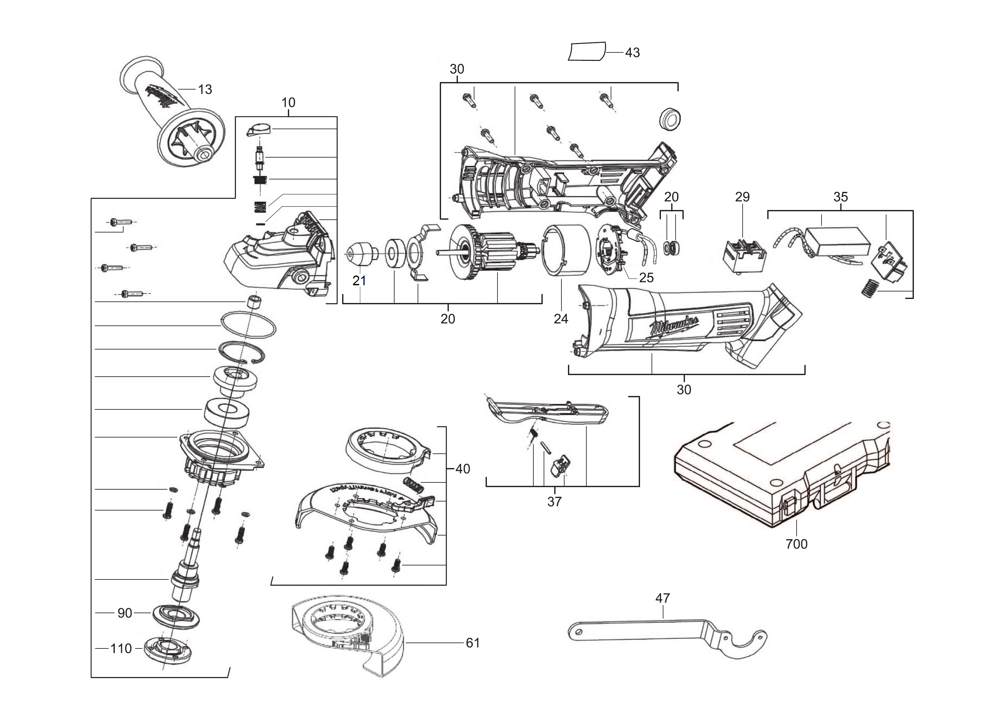 MILWAUKEE HD18AG115#4000448721