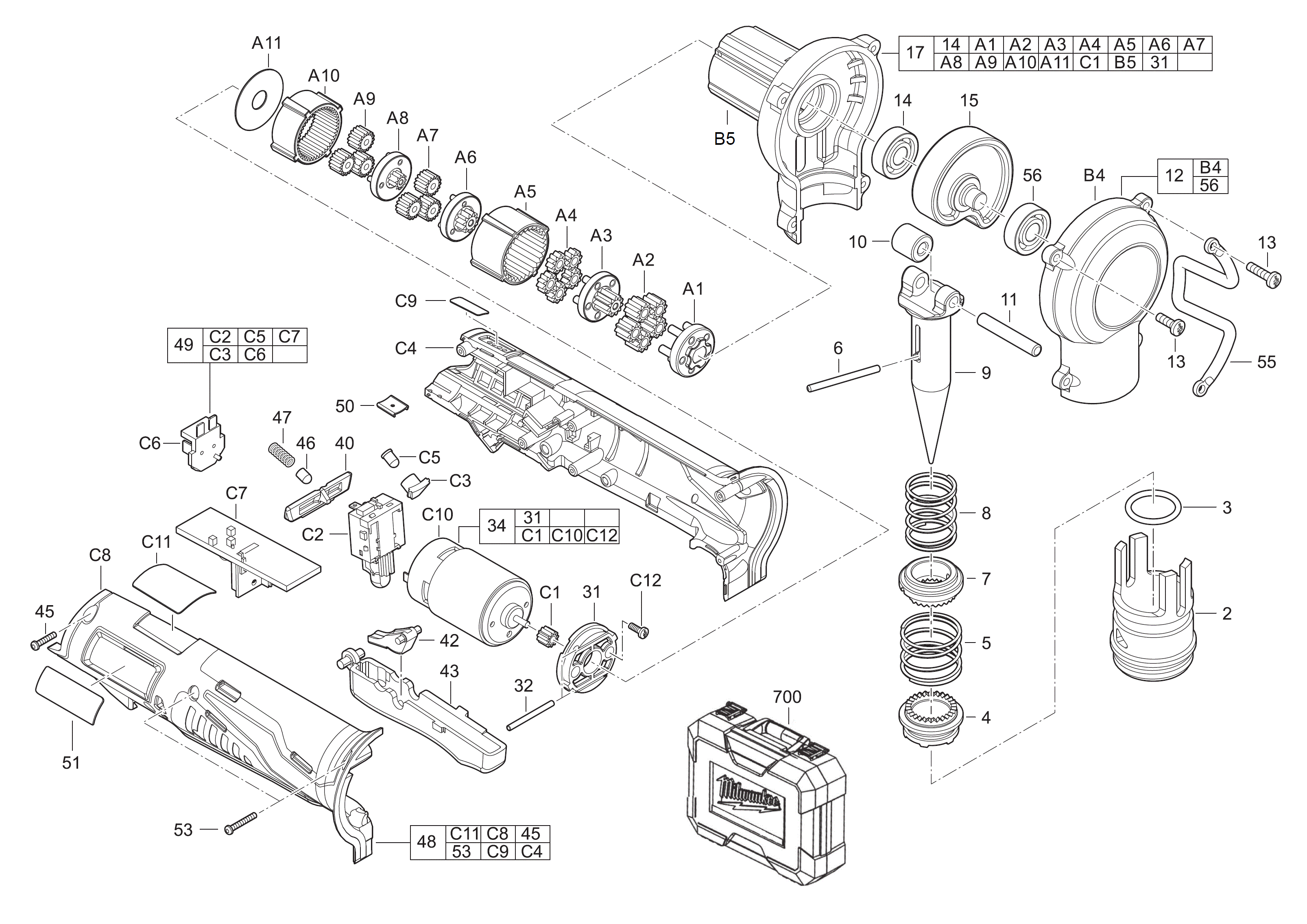 MILWAUKEE C12PXP-202C#4000448986