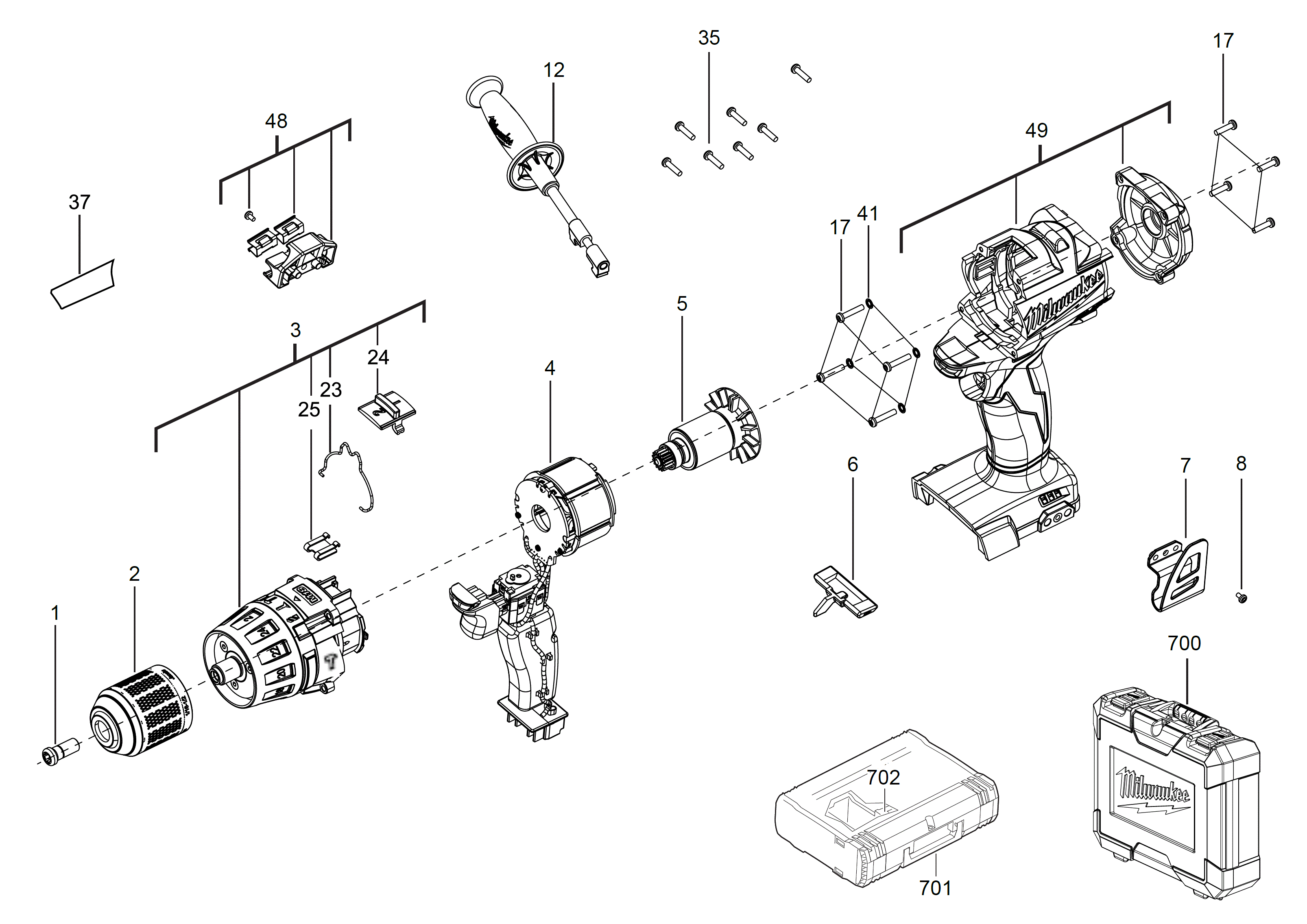 MILWAUKEE M18FPD#4000452479
