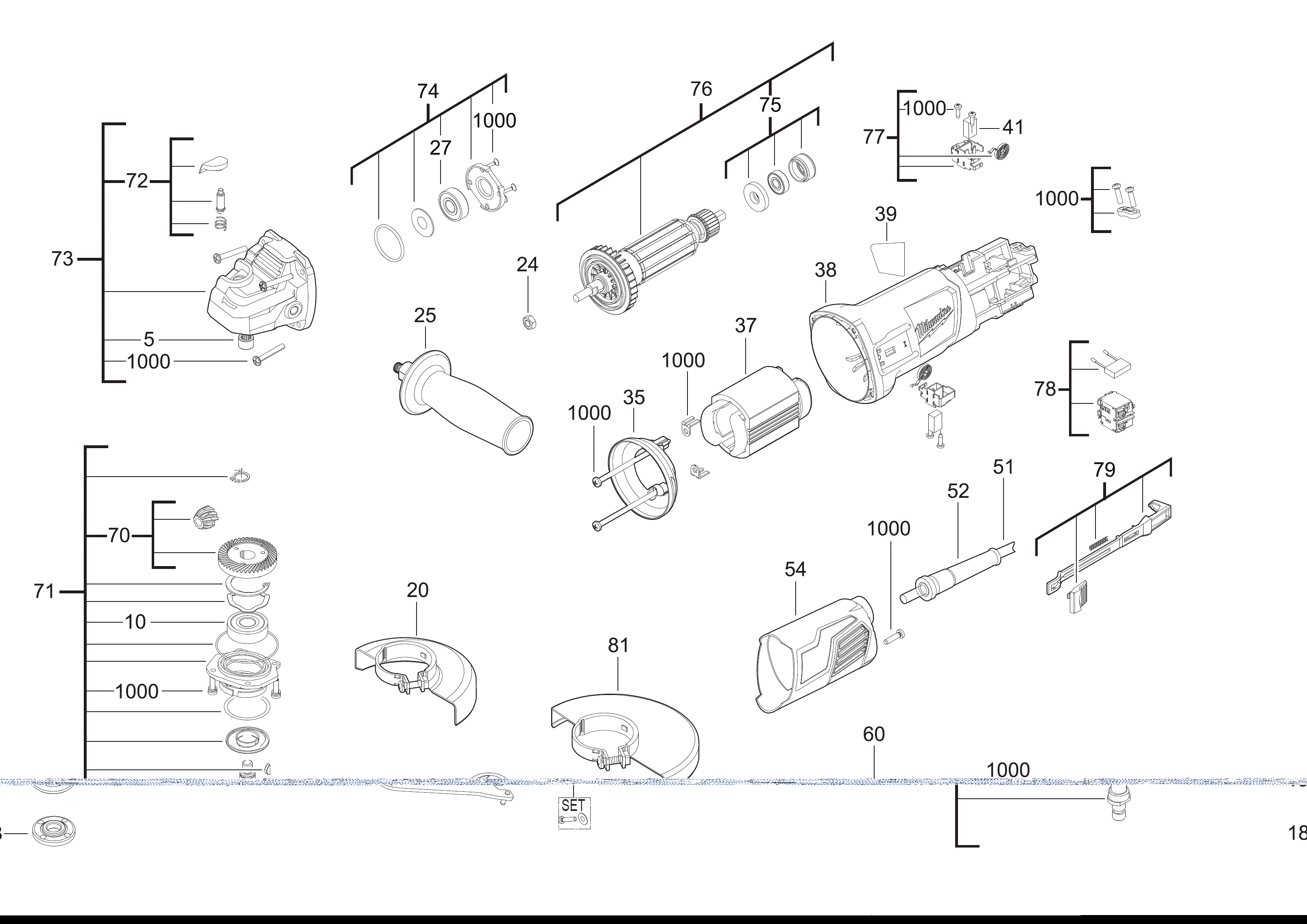 MILWAUKEE AG800-115 ME2#4000452856