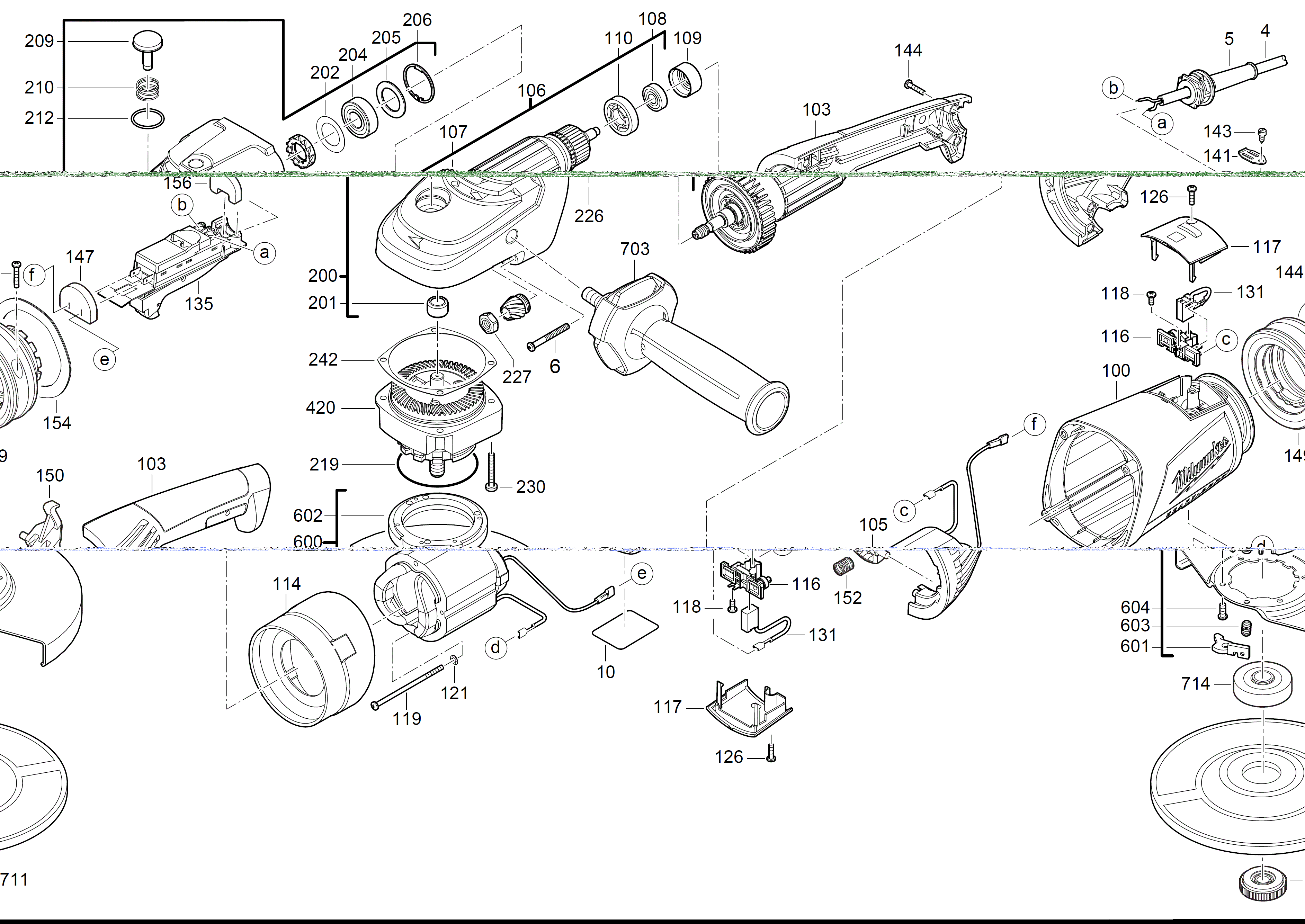 MILWAUKEE AGVM26-230GEX#4000455617