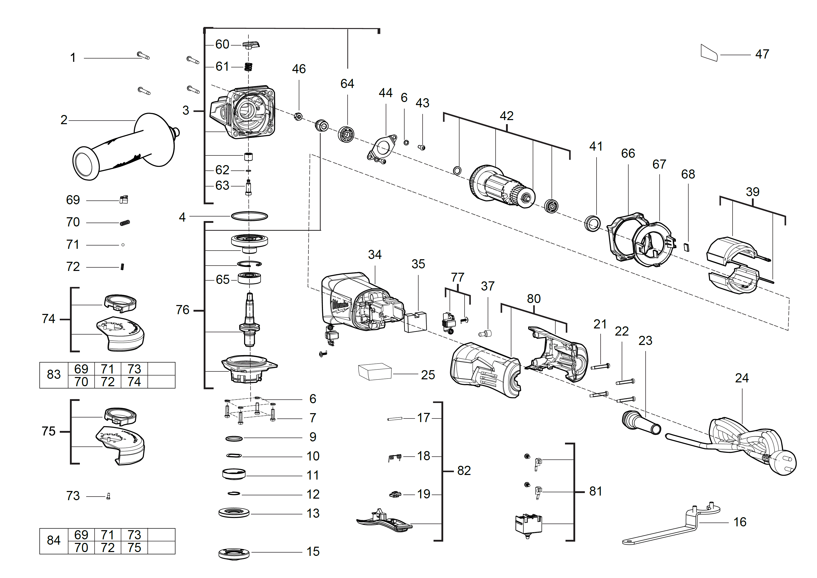 MILWAUKEE AG13-125XSPD#4000458484