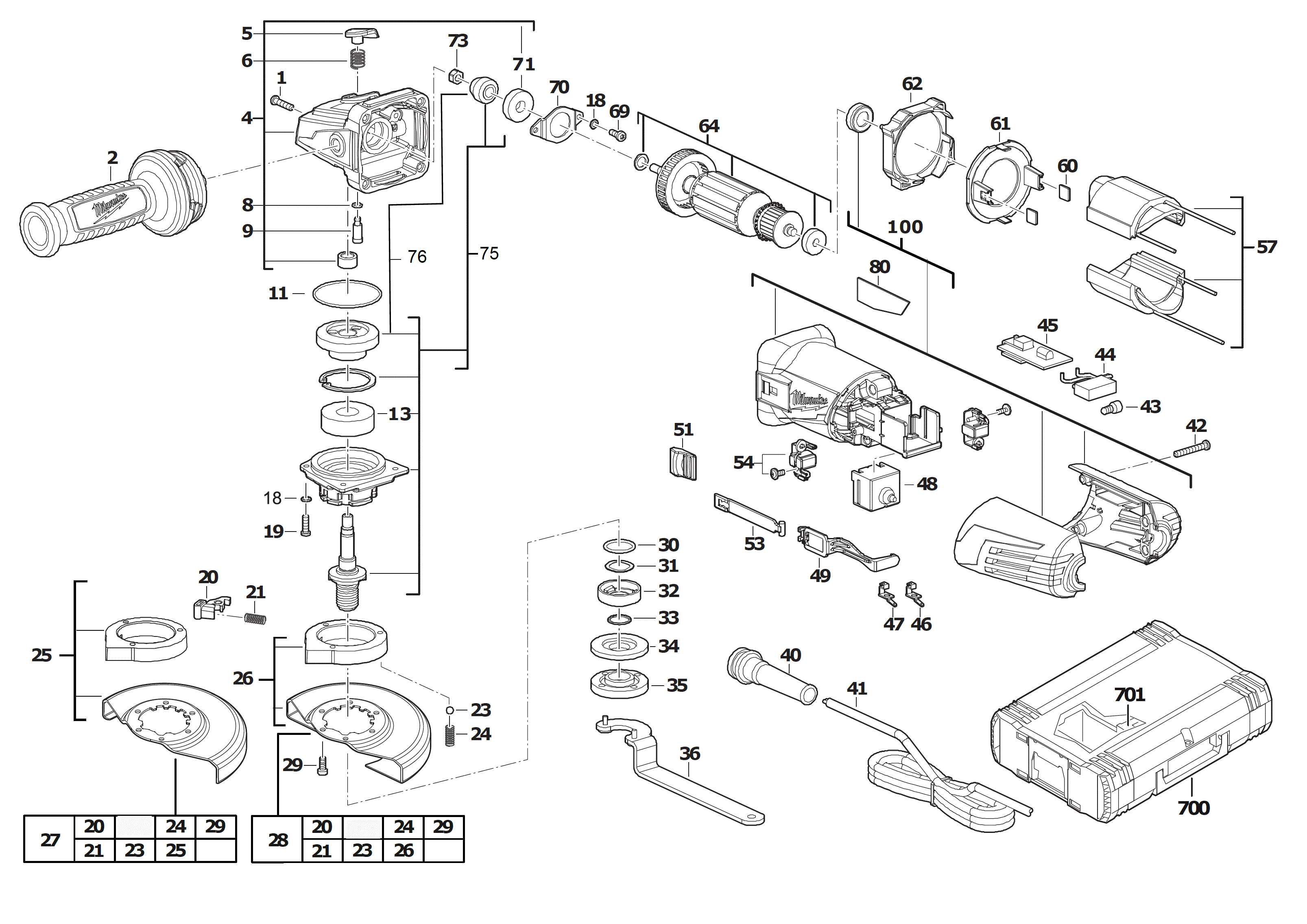 MILWAUKEE AGV12-125X#4000458618