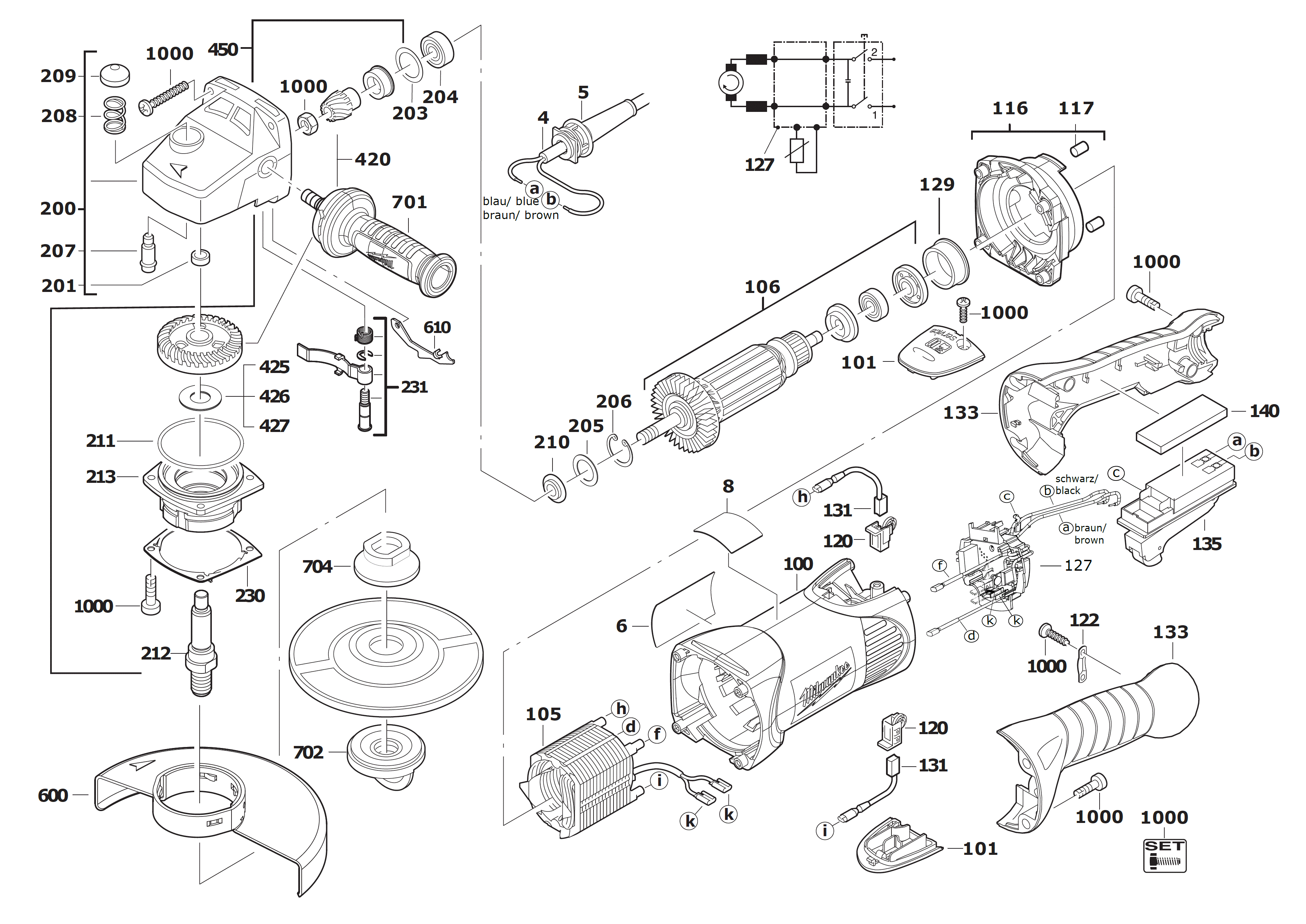 MILWAUKEE AGV17-150XC#4000463762