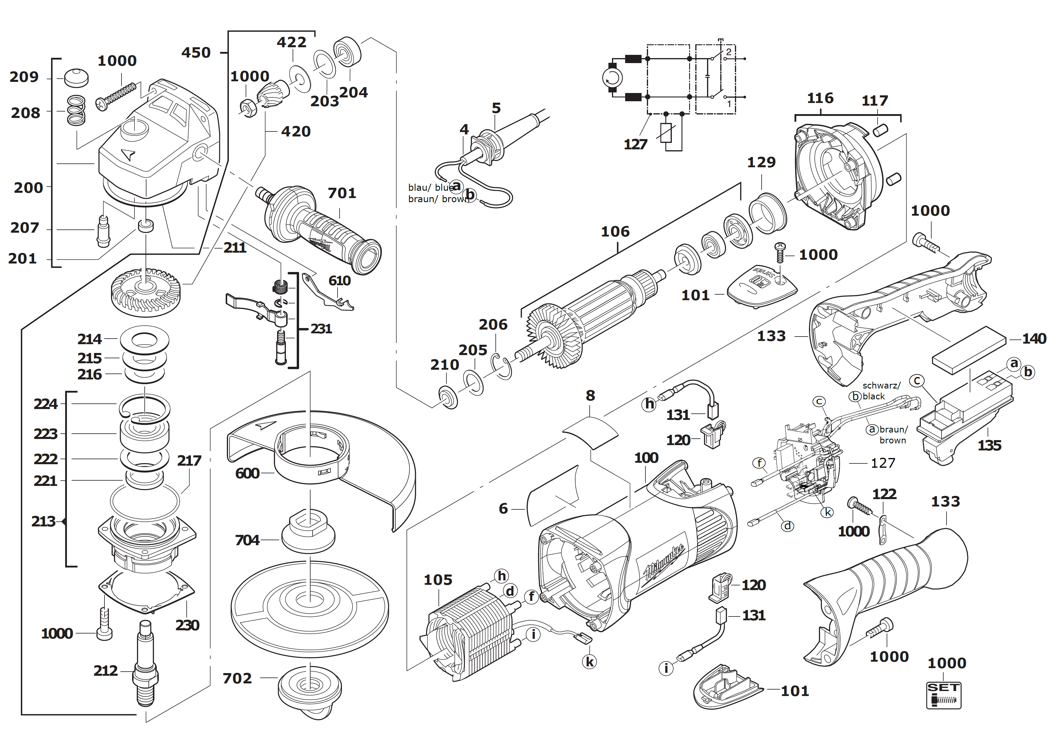 MILWAUKEE AGV17-180XC#4000463765
