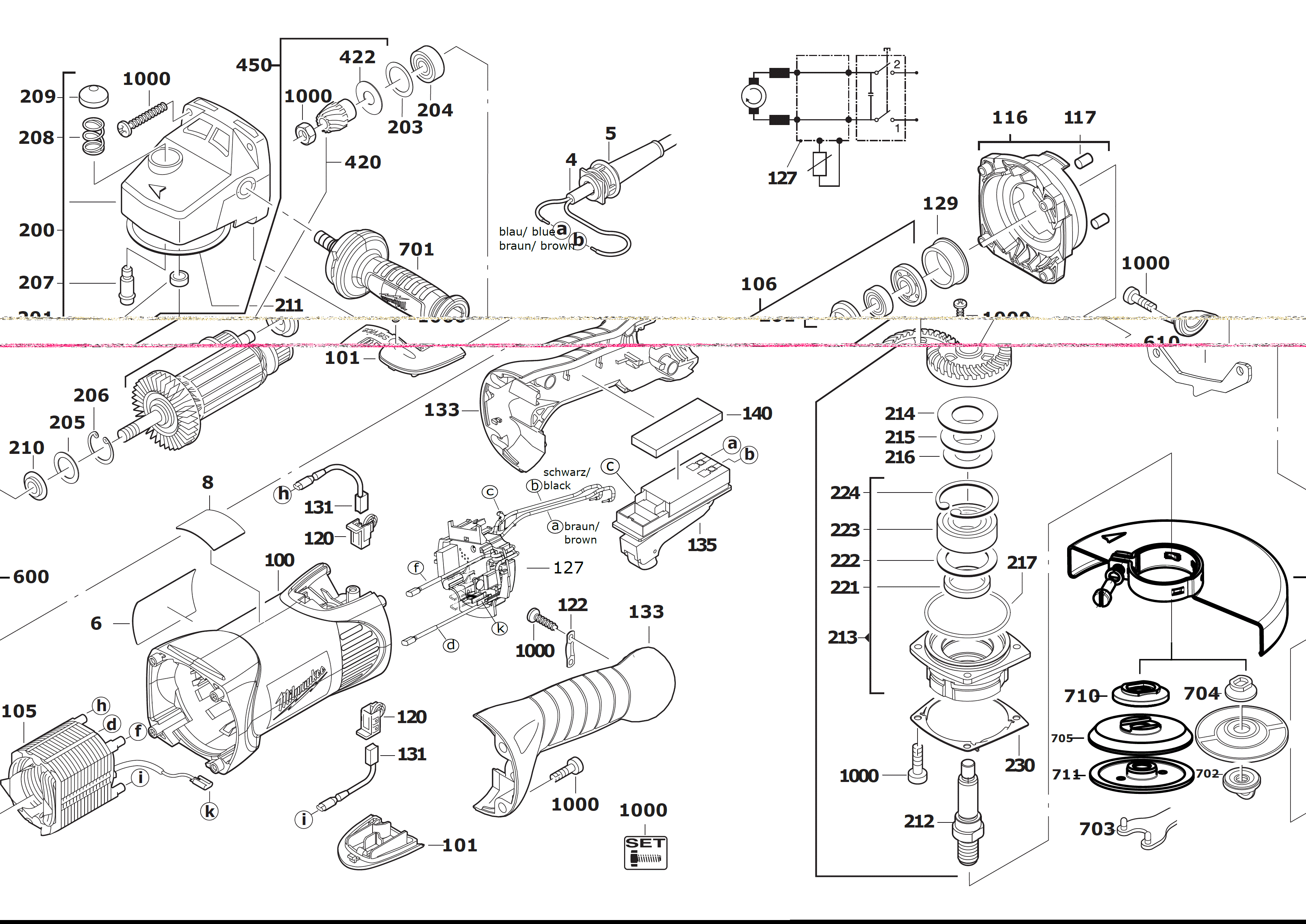 MILWAUKEE AGV17-180XC DMS#4000463769