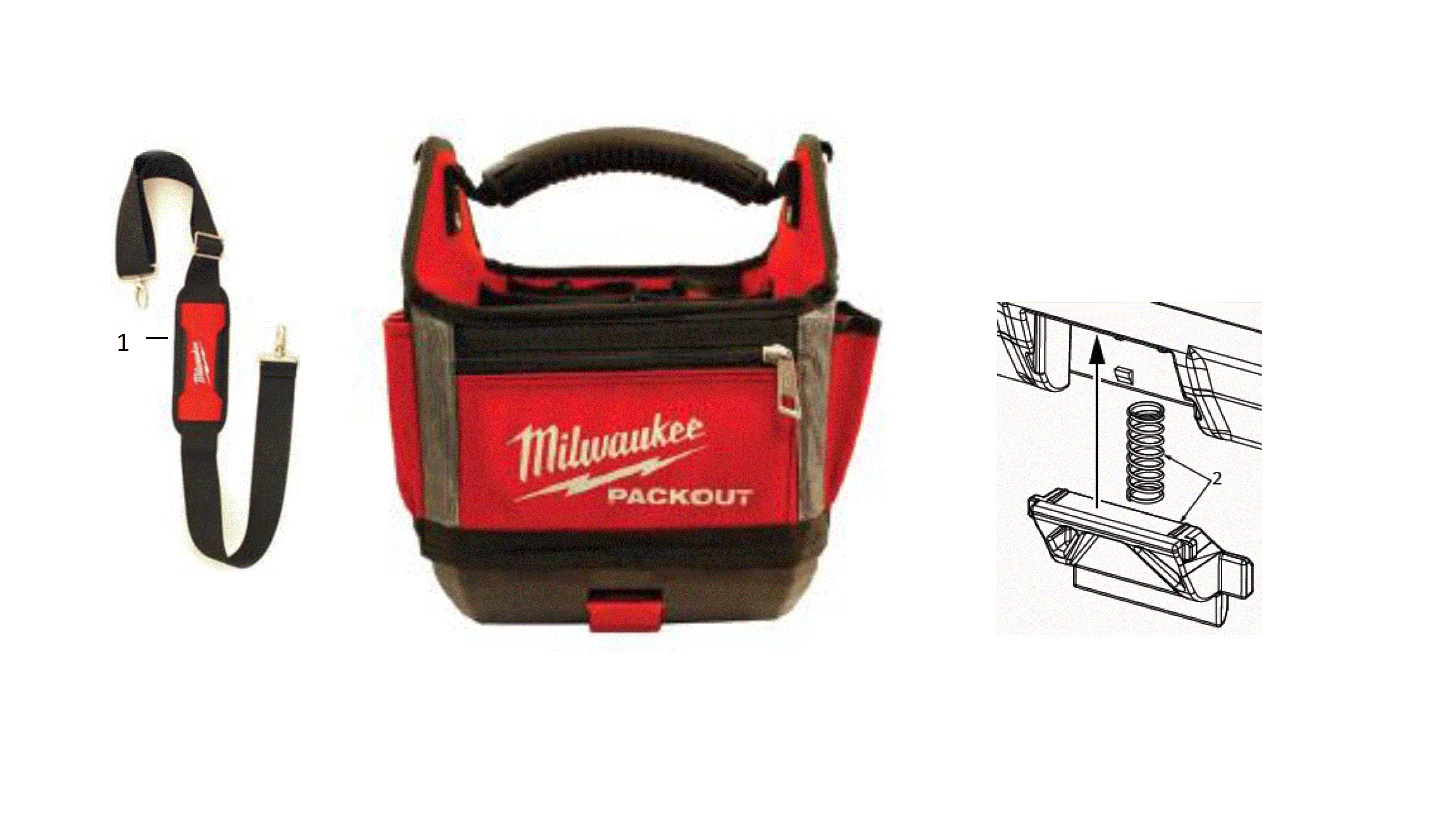 Vue éclatée Milwaukee 25CM_TOTE_TOOLBAG_-1PC 4000469508#01