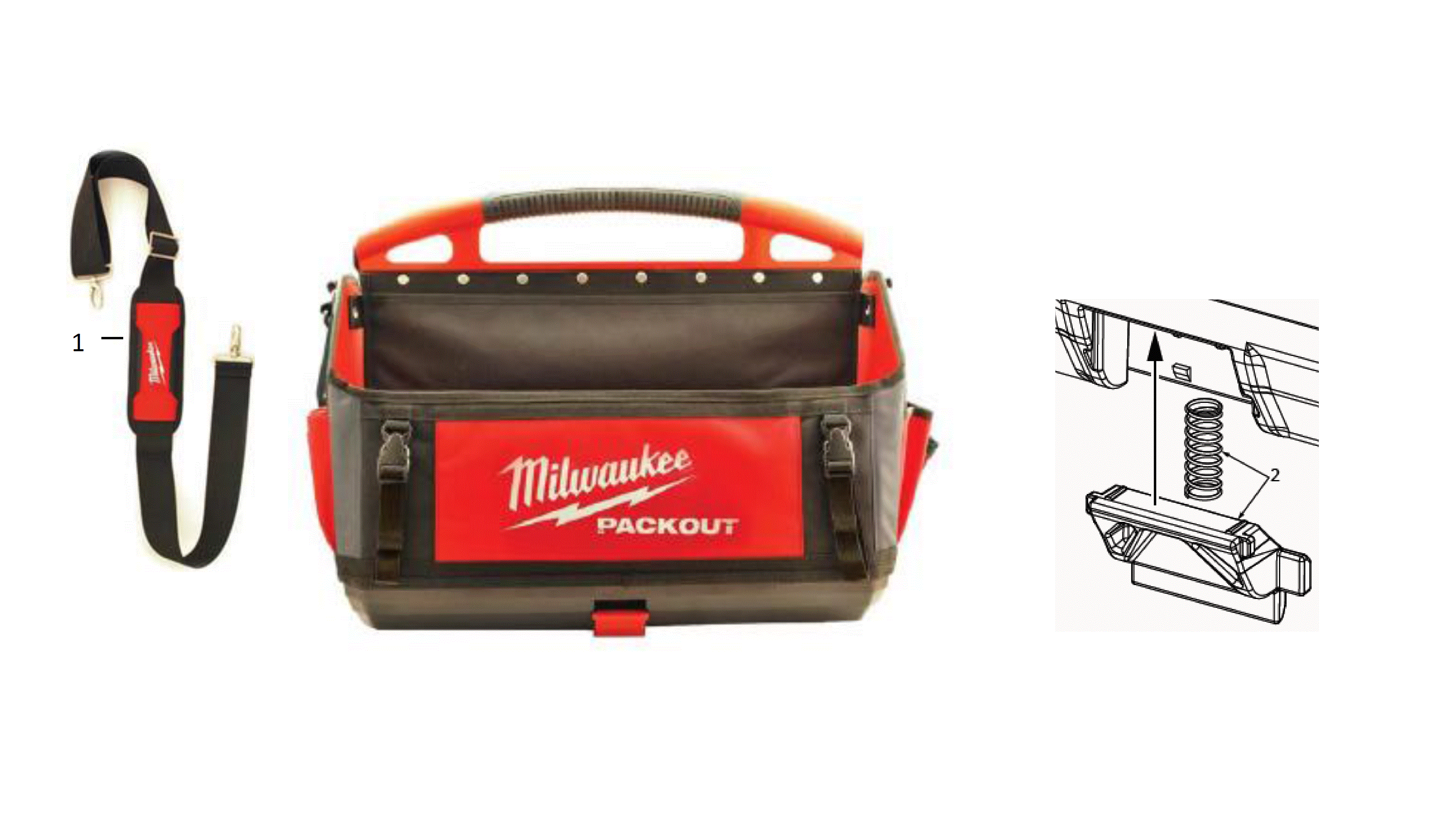 Vue éclatée Milwaukee 50CM_TOTE_TOOLBAG_-1PC 4000469524#01