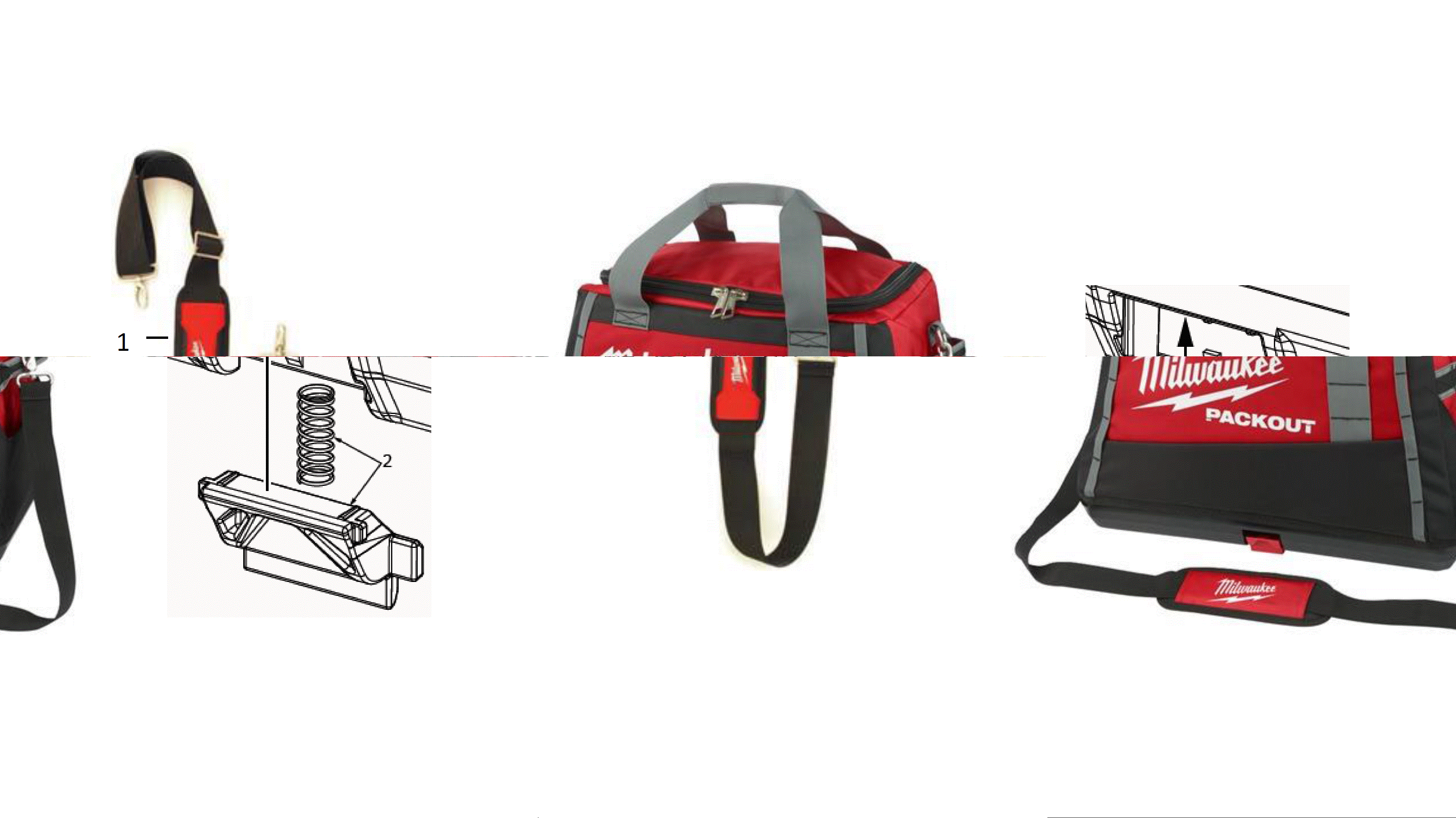 Vue éclatée Milwaukee PACKOUT_DUFFEL_BAG_20IN/50CM 4000474285#01