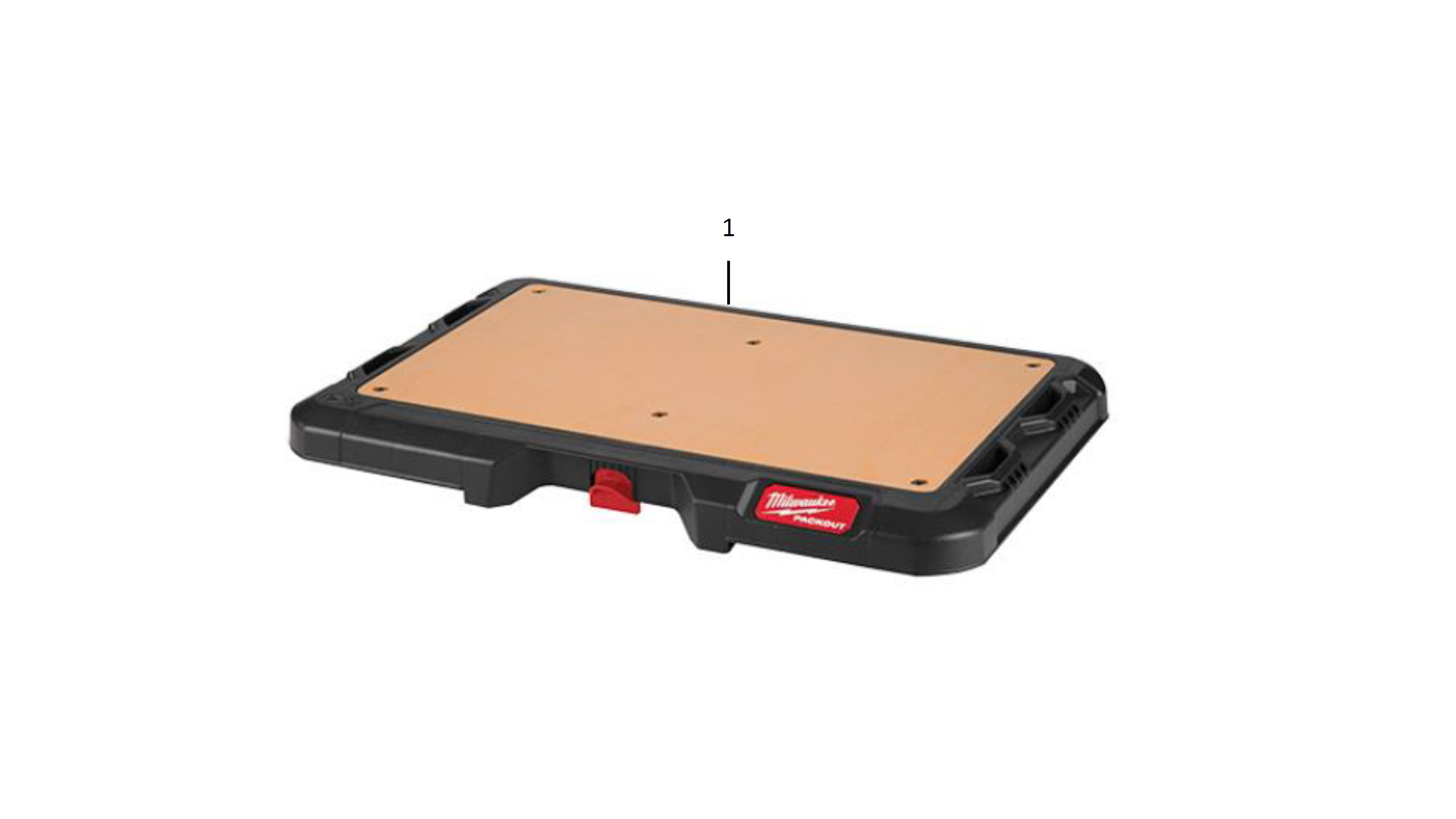 Vue éclatée Milwaukee PACKOUT_CUSTOMISABLE_WORK_SURFACE 4000483358#01