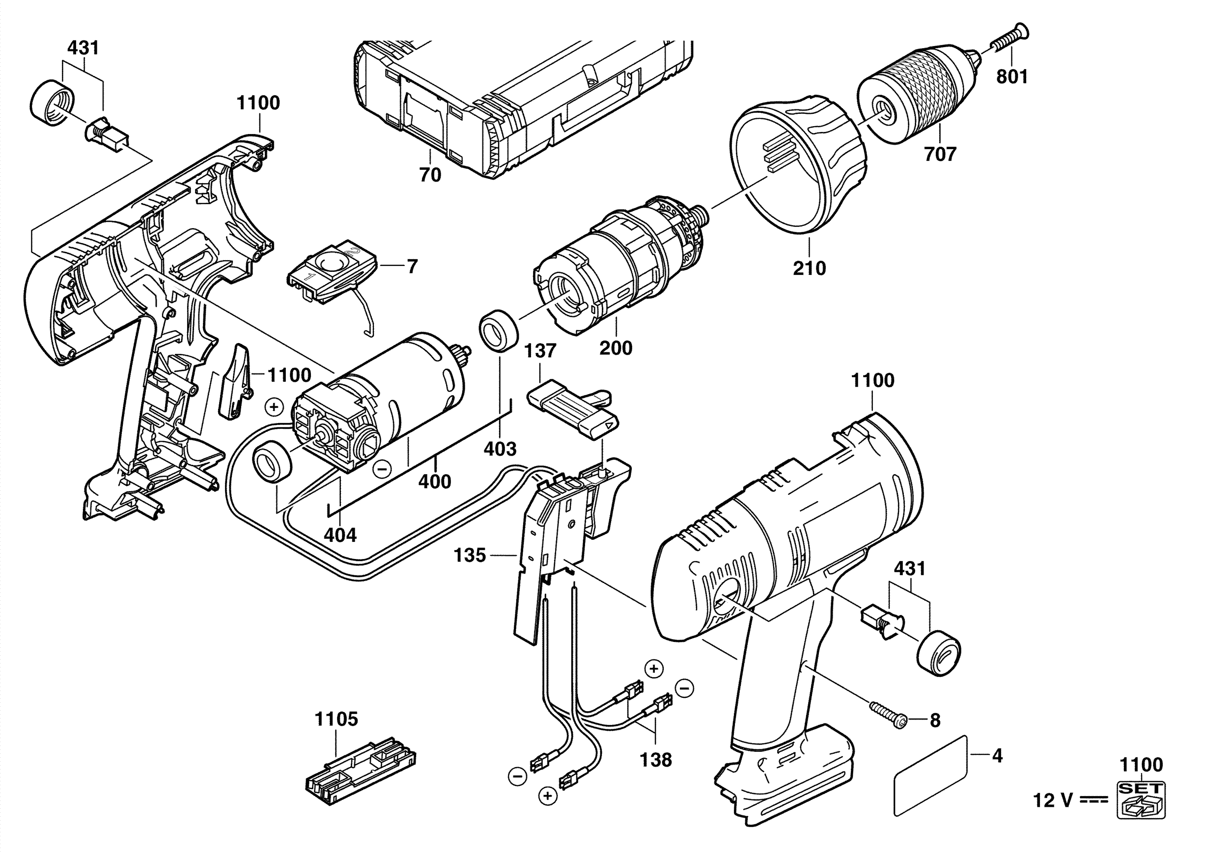 Vue éclatée Milwaukee S12TX 4000386586#01