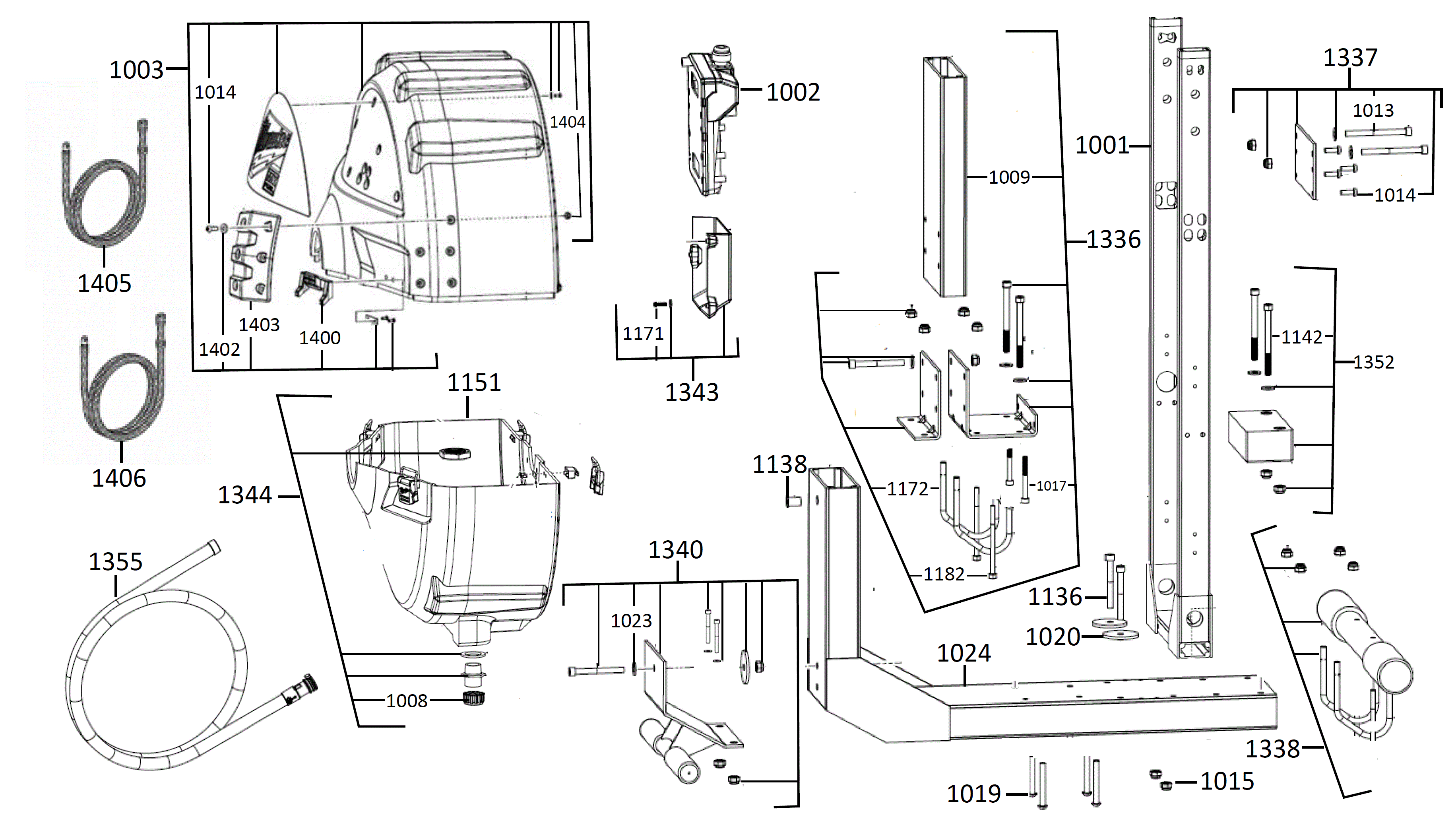 Vue éclatée Milwaukee MXFLSDP-301_KIT_L_IN2 4000474838#01
