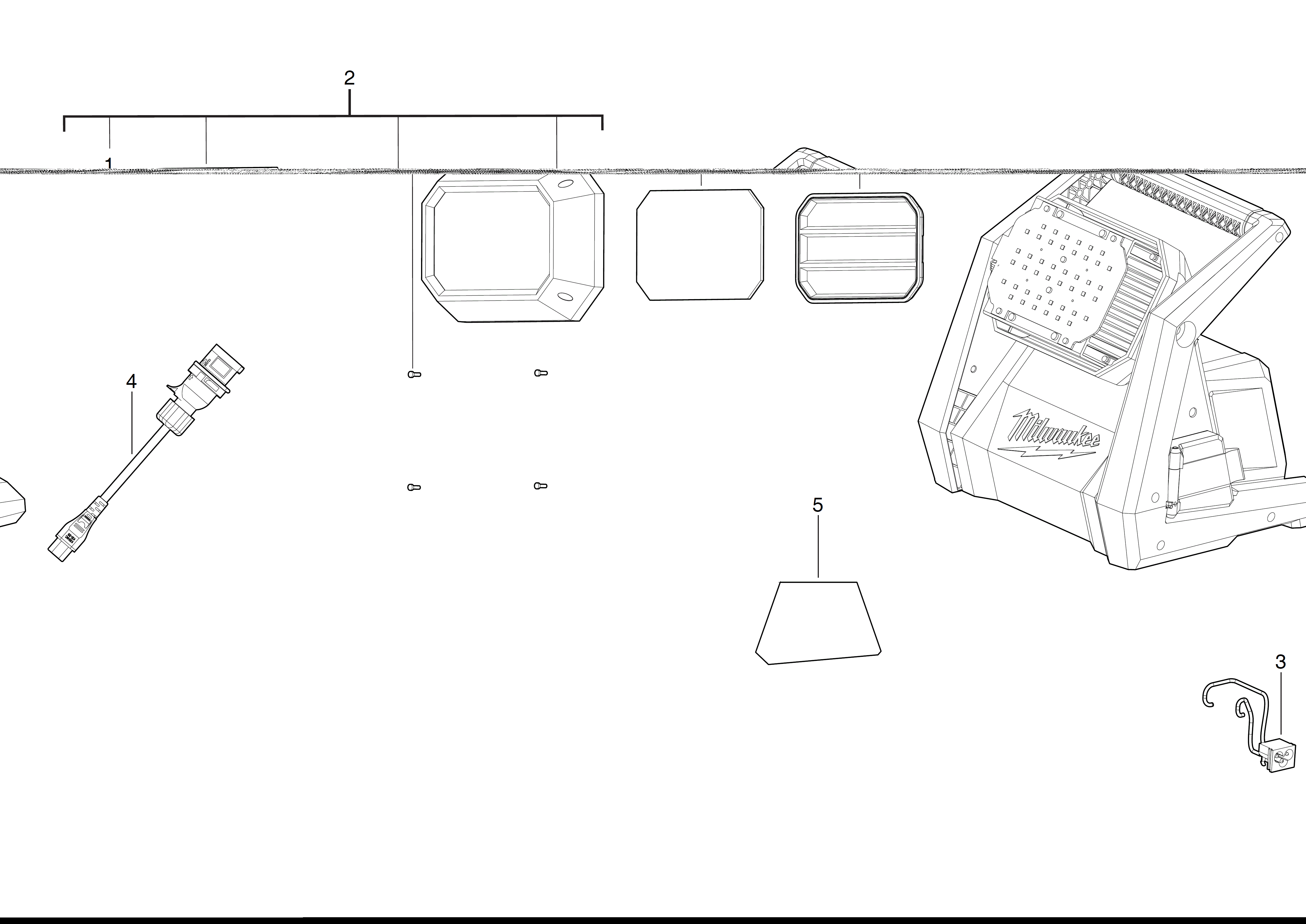Vue éclatée Milwaukee M18HOAL-0_GB1 4000481048#01