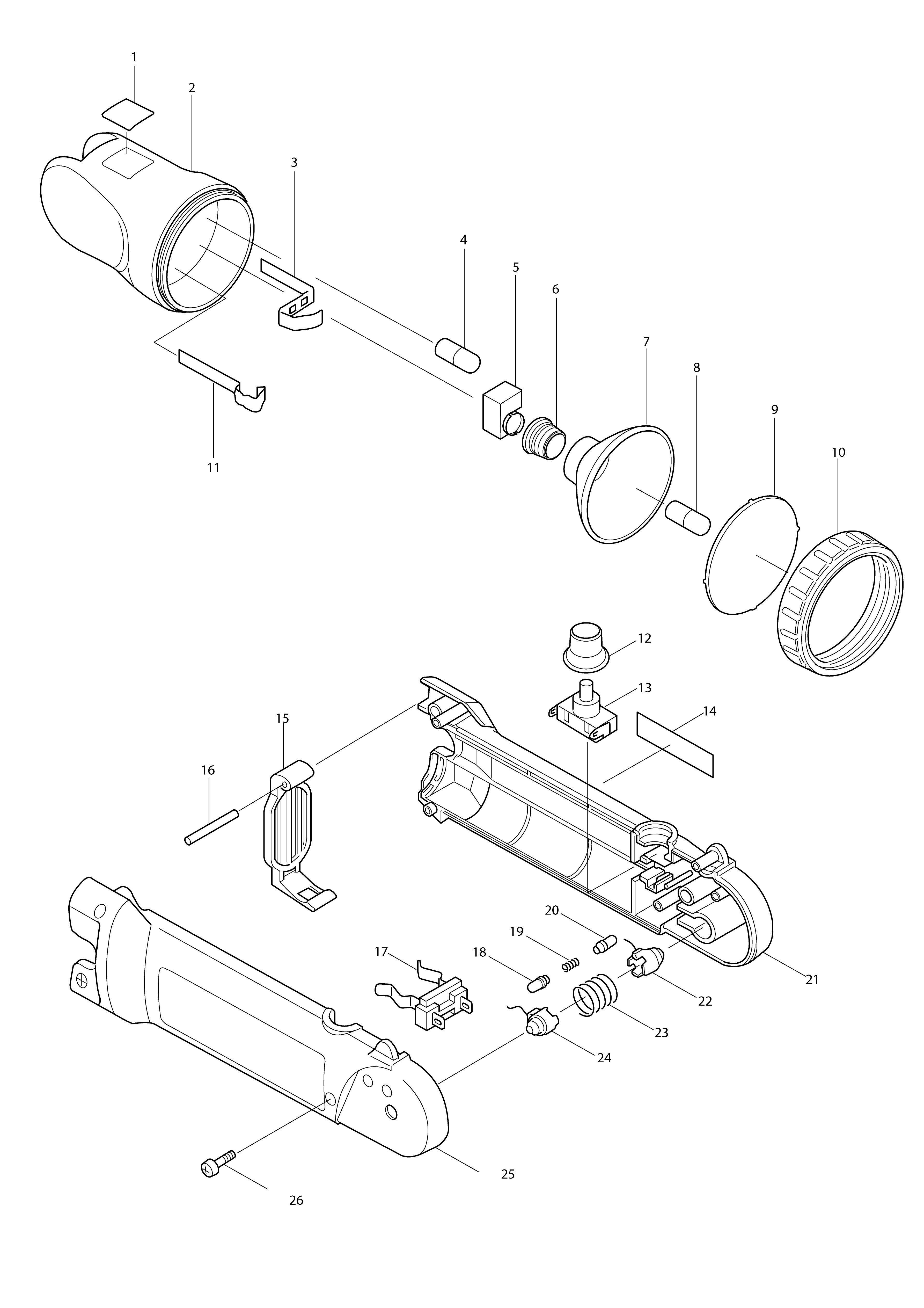 Vue éclatée Makita ML702#01