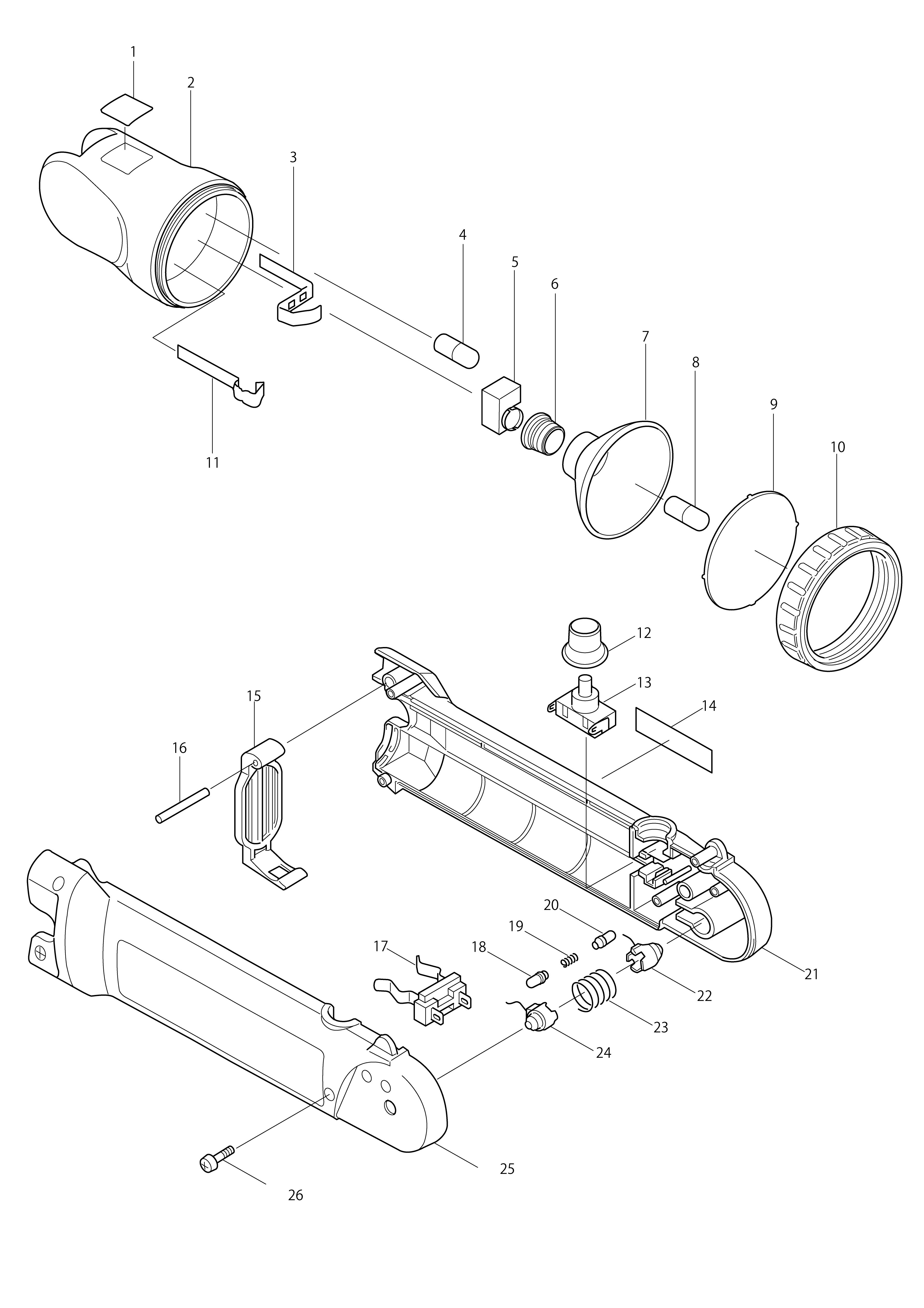 Vue éclatée Makita ML902#01