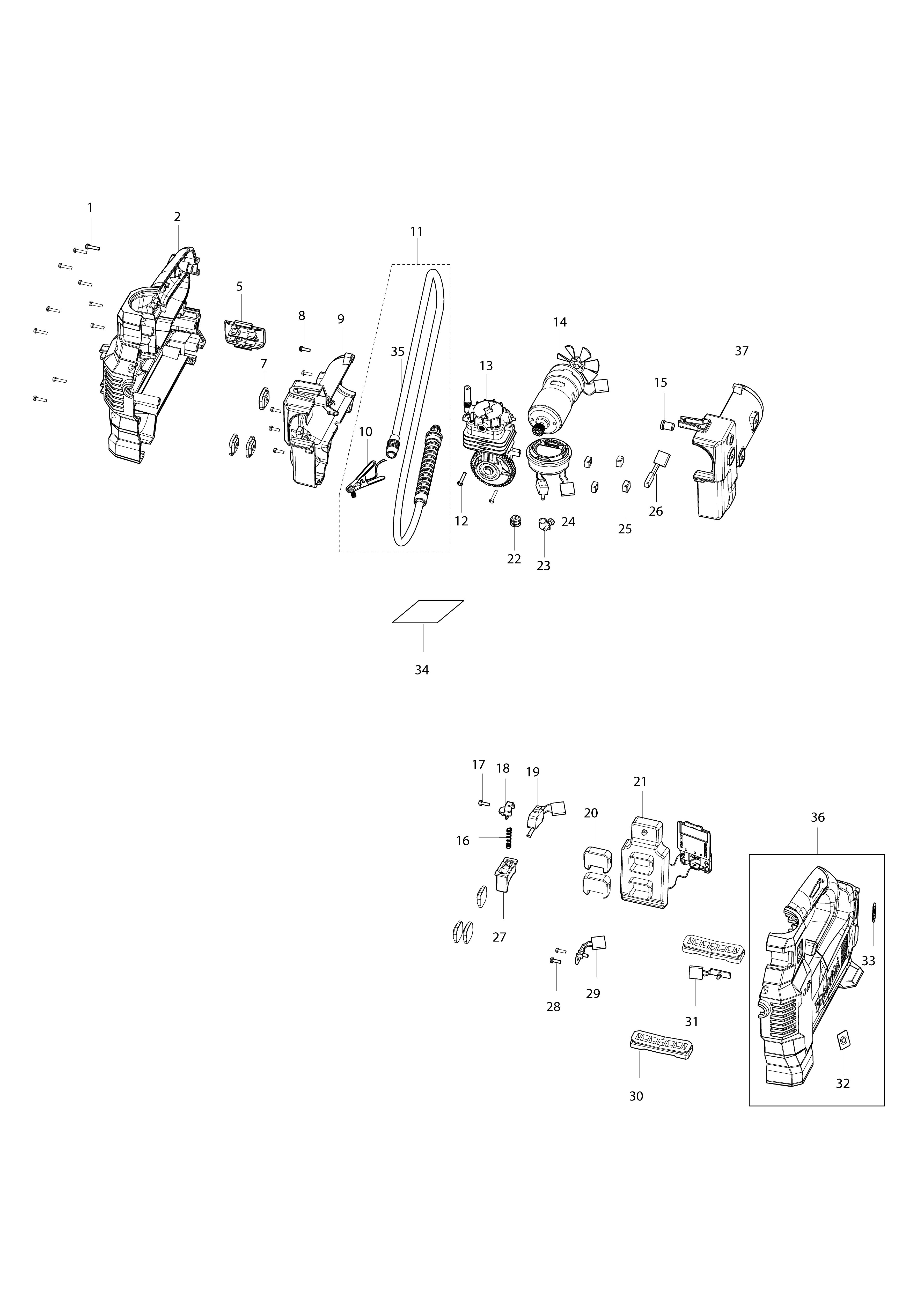 Vue éclatée Makita MP001G#01