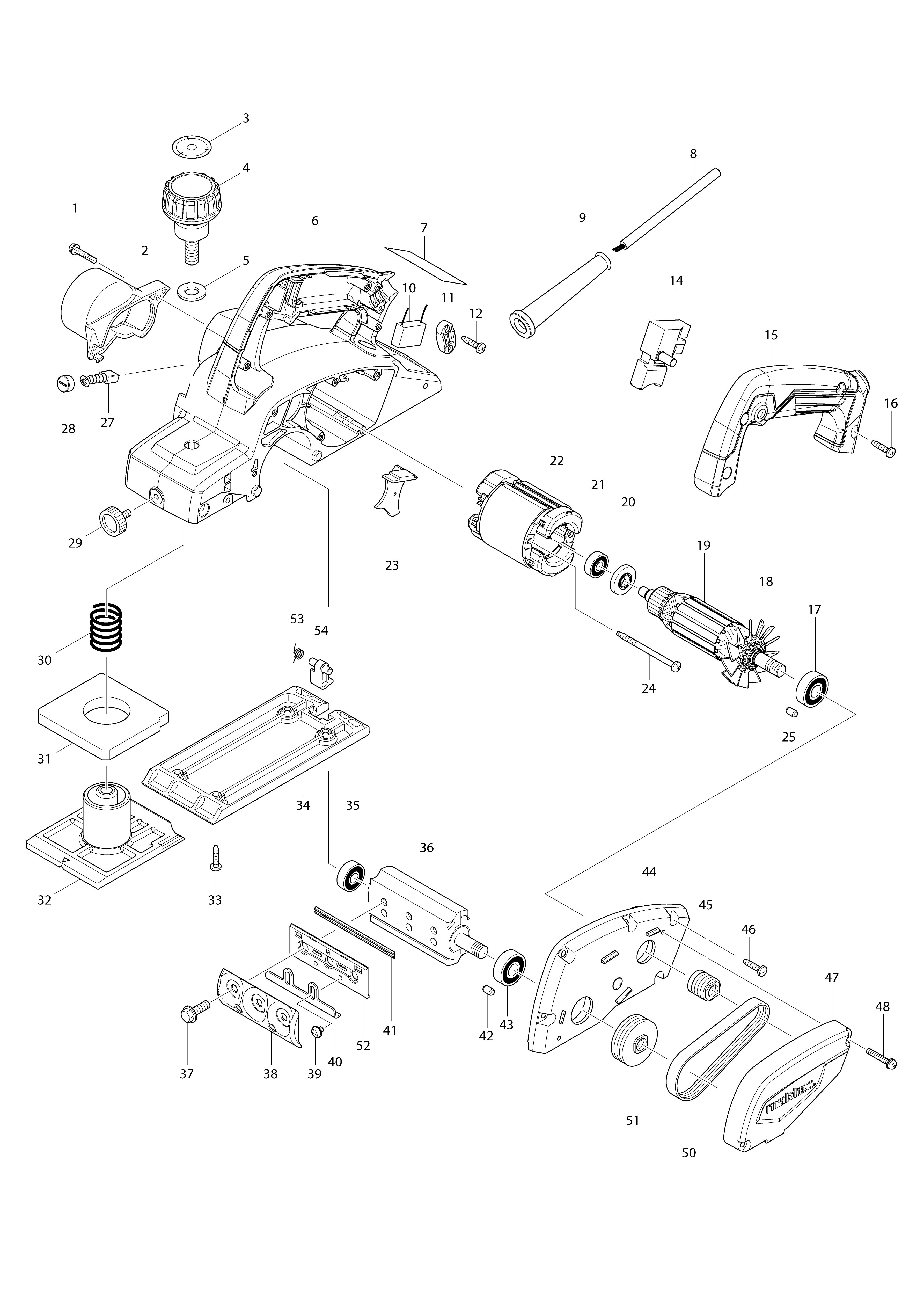 Vue éclatée Makita MT191#01