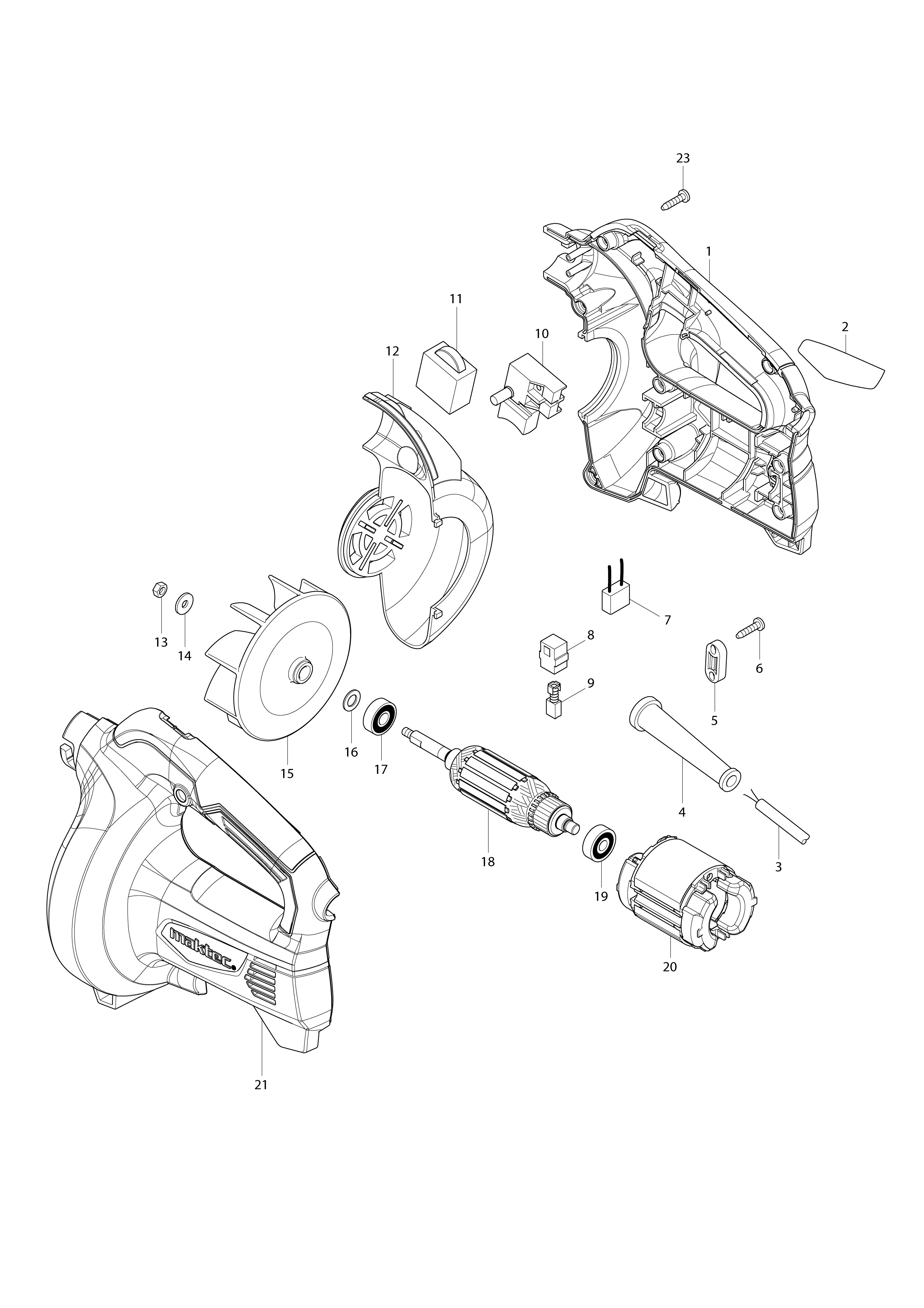 Vue éclatée Makita MT401#01