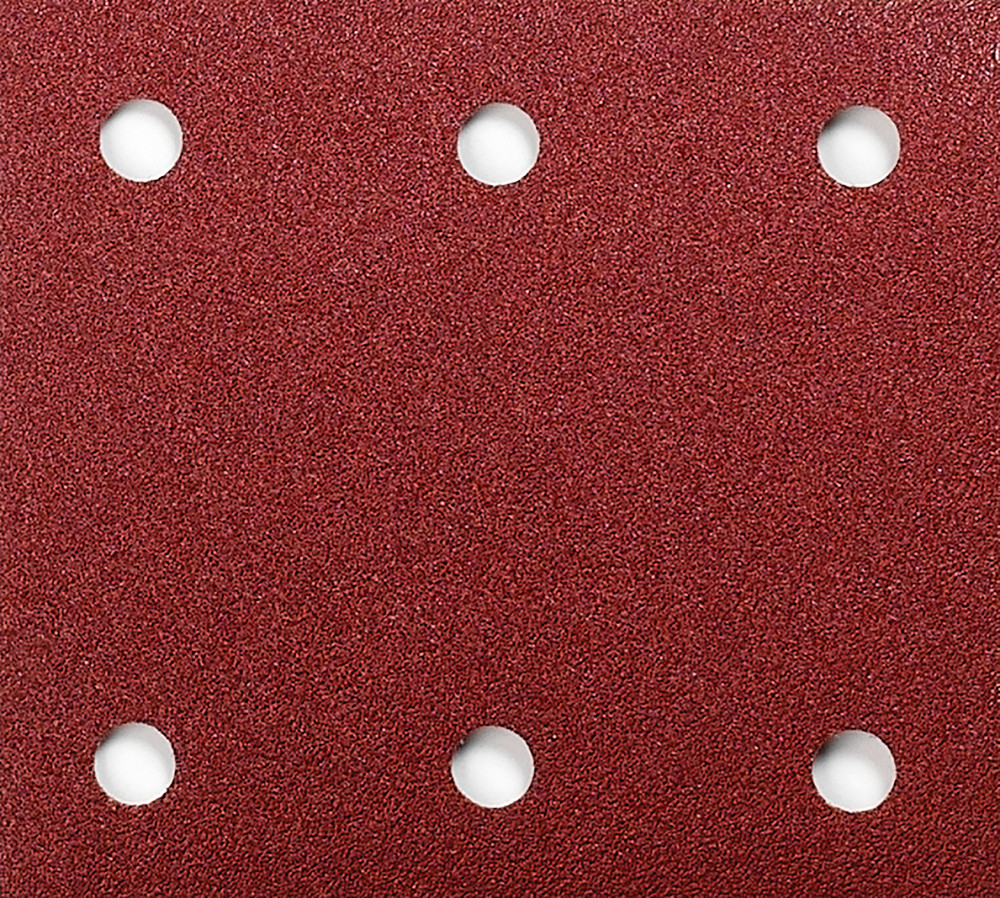 Feuilles rectangulaires abrasives 114x102 mm - 3 + 3 trous - Auto-agrippant Makita