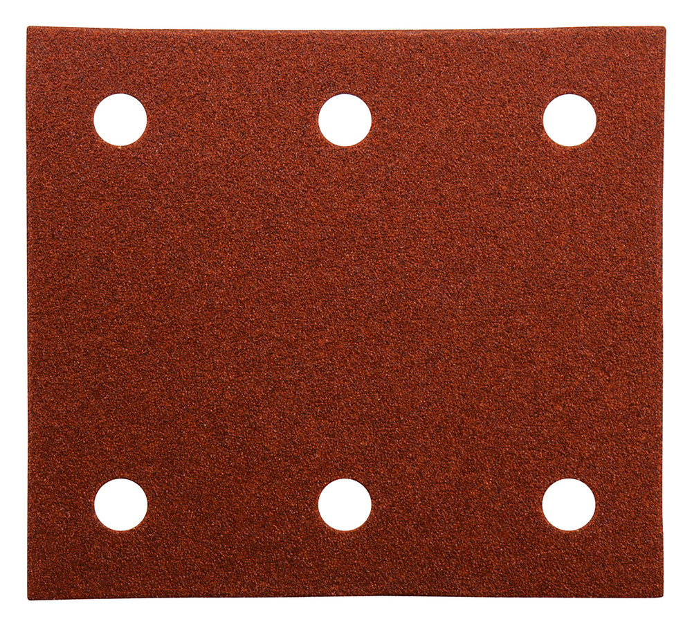 Feuilles rectangulaires abrasives 114x102 mm - 3 + 3 trous - Auto-agrippant Makita