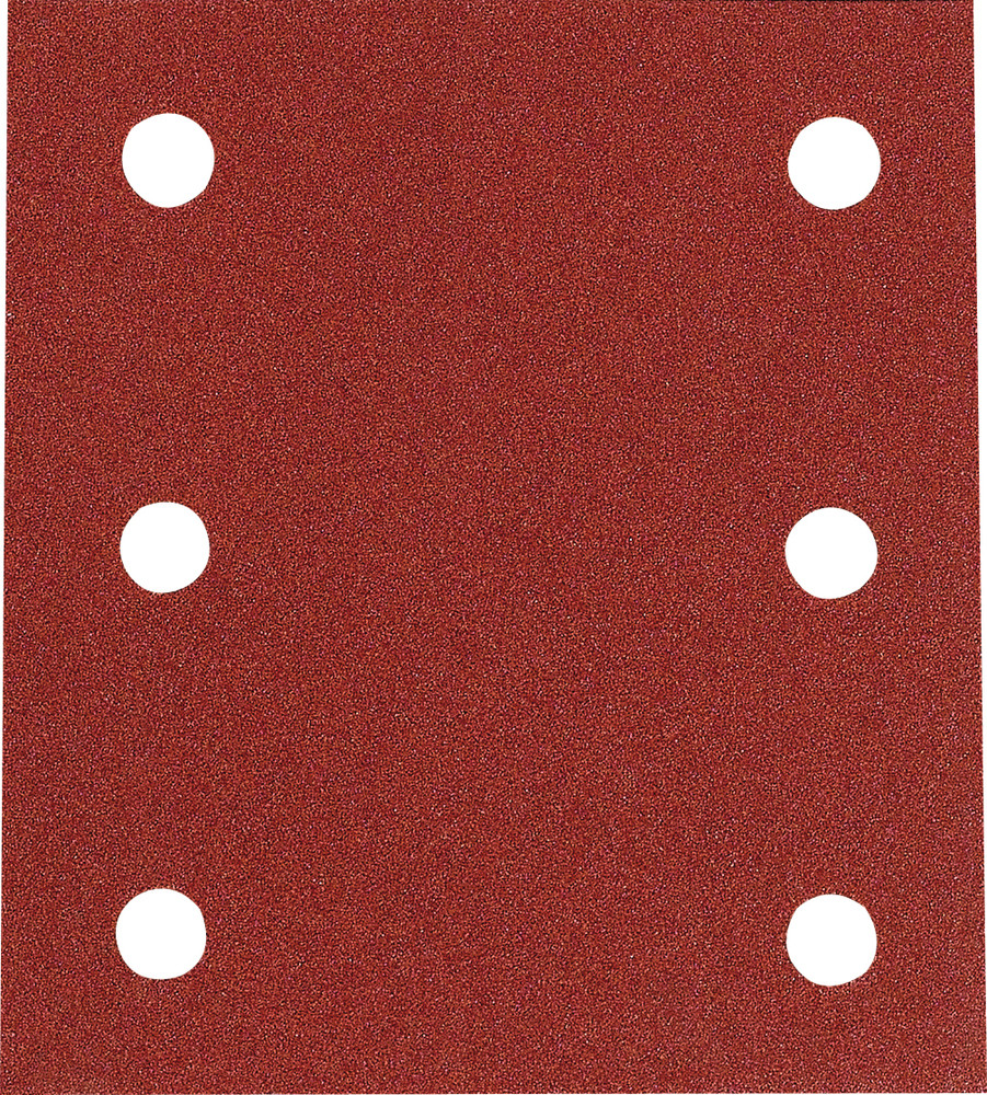 Feuilles rectangulaires abrasives 114x102 mm - 3 + 3 trous - Auto-agrippant Makita