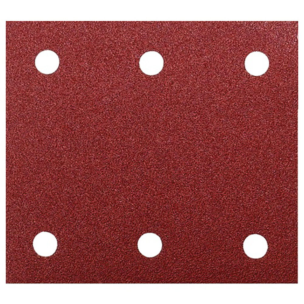 Feuilles rectangulaires abrasives 114x102 mm - 3 + 3 trous - Auto-agrippant Makita