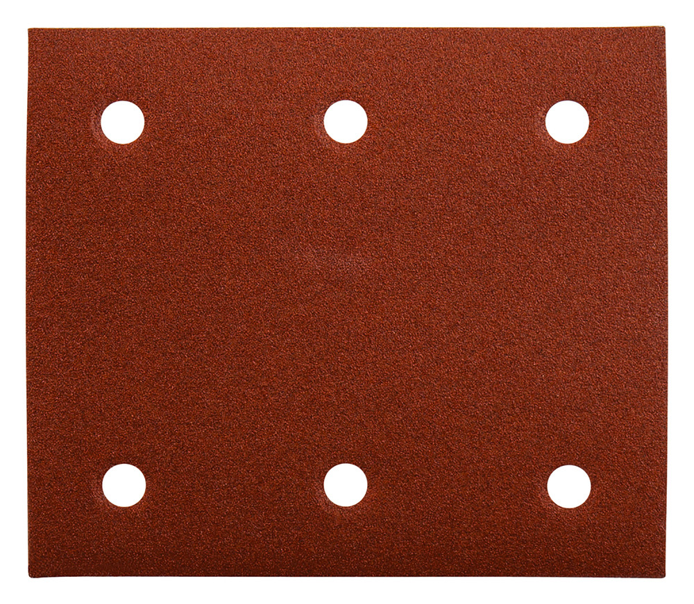 Feuilles rectangulaires abrasives 114x102 mm - 3 + 3 trous - Auto-agrippant Makita