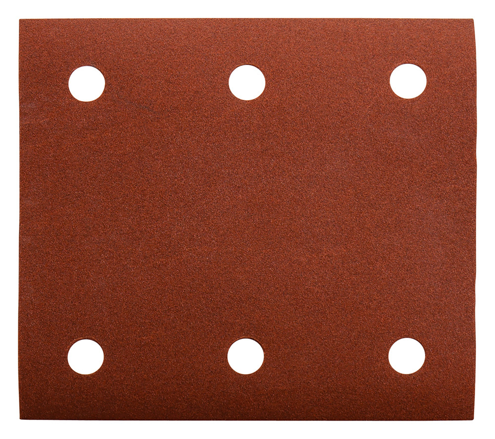 Feuilles rectangulaires abrasives 114x102 mm - 3 + 3 trous - Auto-agrippant Makita