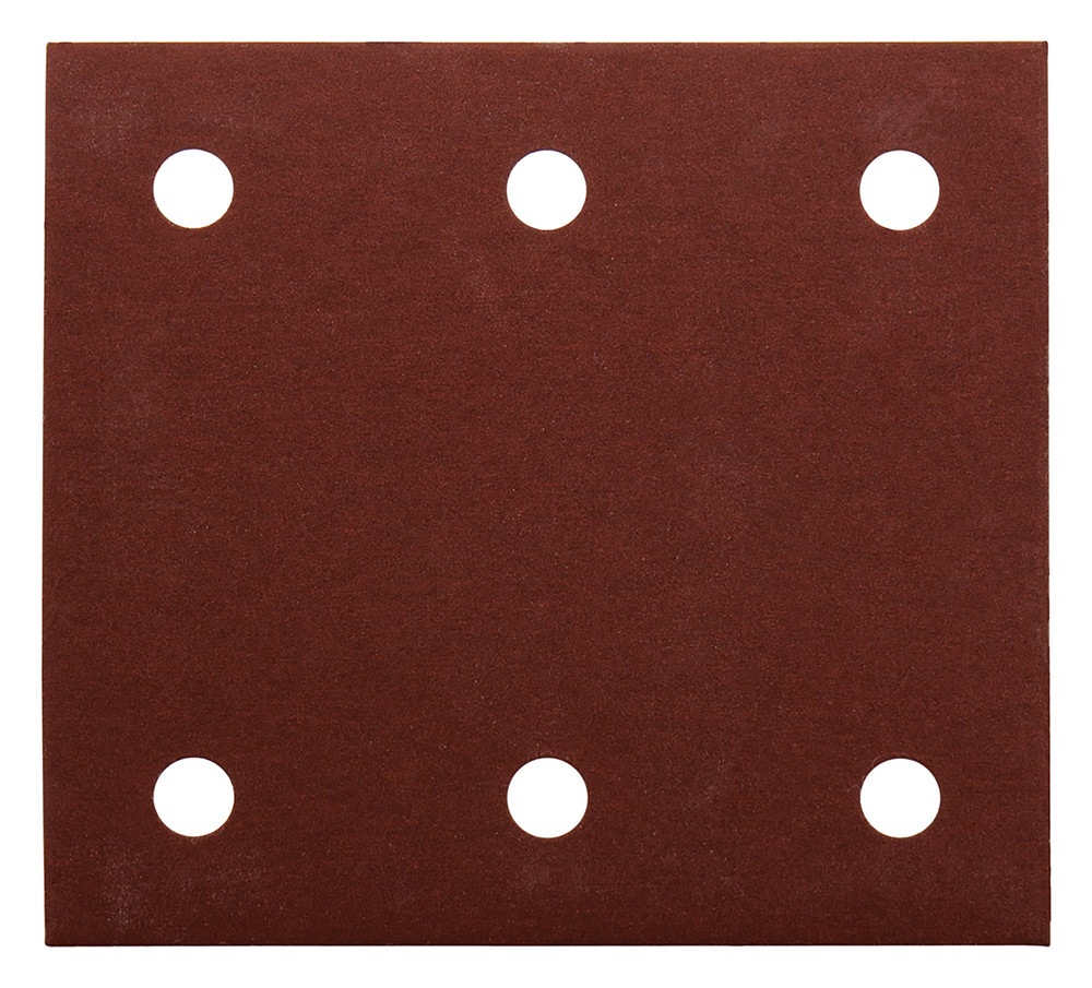 Feuilles rectangulaires abrasives 114x102 mm - 3 + 3 trous - Auto-agrippant Makita