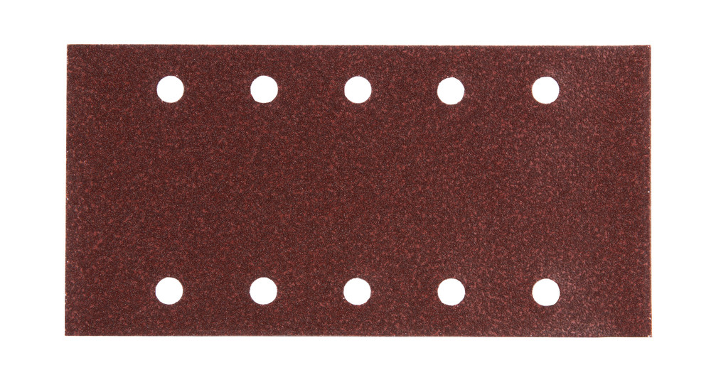 Feuilles rectangulaires abrasives 115x229 mm - 5 + 5 trous - Auto-agrippant Makita