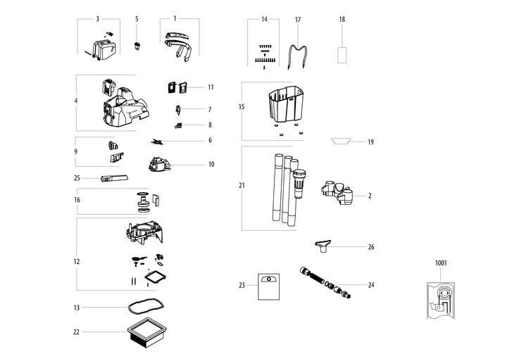 Vue éclatée METABO 02028000#01