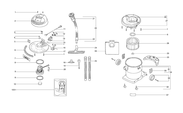 Vue éclatée METABO 02013000#01
