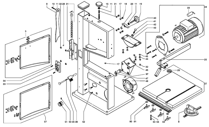 Vue éclatée METABO 009002510011#01