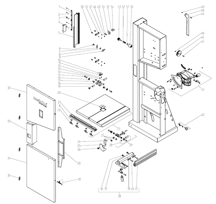 Vue éclatée METABO 05052000#01