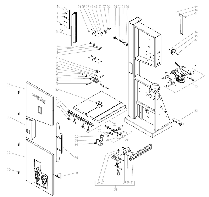 Vue éclatée METABO 05052001#01
