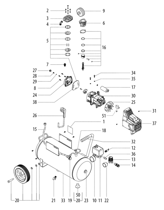 Vue éclatée METABO 01534000#01