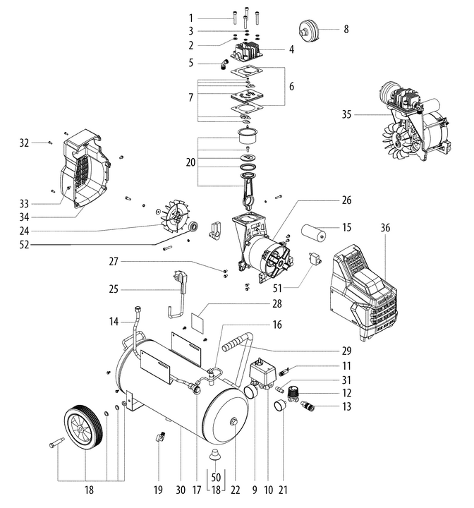 Vue éclatée METABO 01529000#01