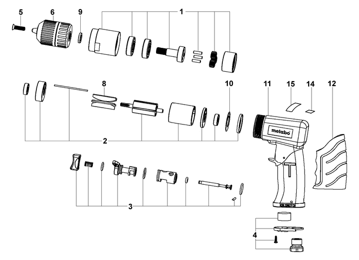Vue éclatée METABO 04120000#01