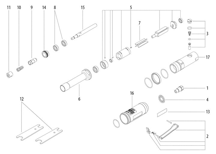 Vue éclatée METABO 01555000#01