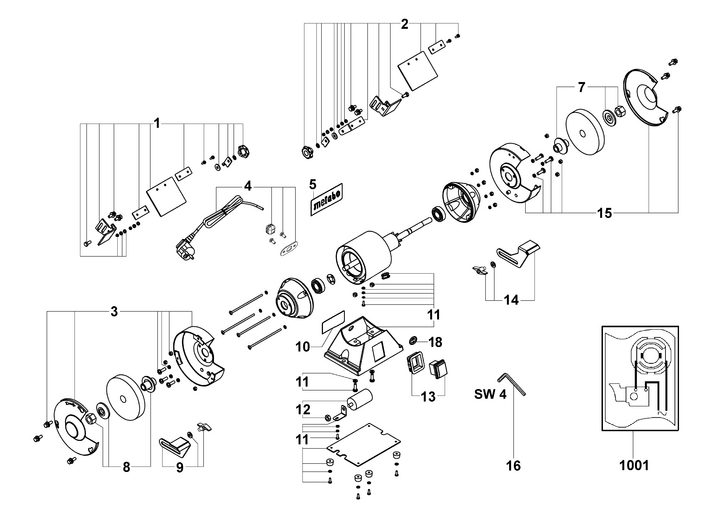 Vue éclatée METABO 19125001#01