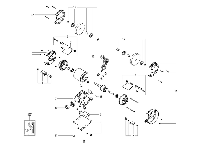 Vue éclatée METABO 04150000#01