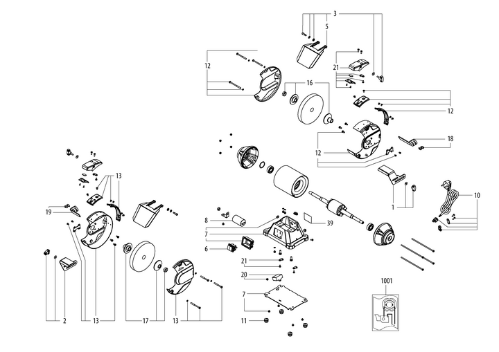 Vue éclatée METABO 04160000#01