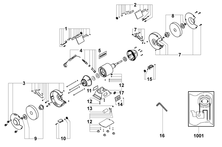 Vue éclatée METABO 19200000#01