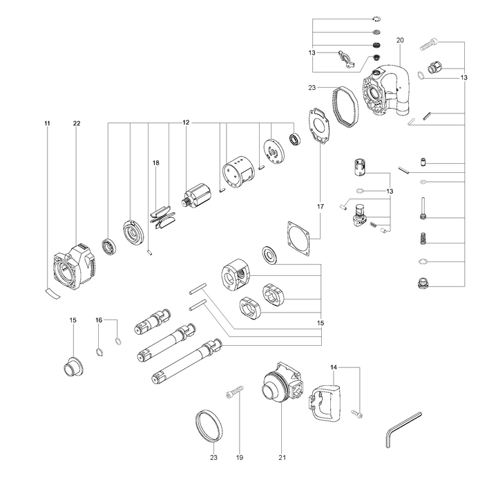 Vue éclatée METABO 01551000#01