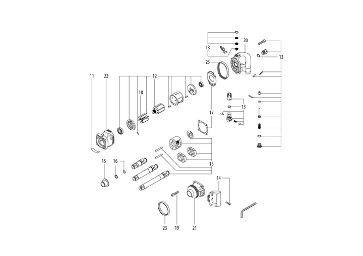 Vue éclatée METABO 01551001#01