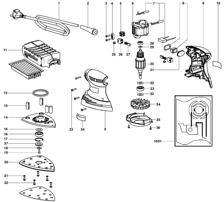 Vue éclatée METABO 00065000#01