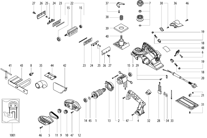 Vue éclatée METABO 02682000#01